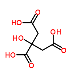 ساختار مولکولی سیتریک اسید