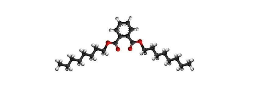 ساختار شیمیایی دو بعدی دی اکتیل فتالات