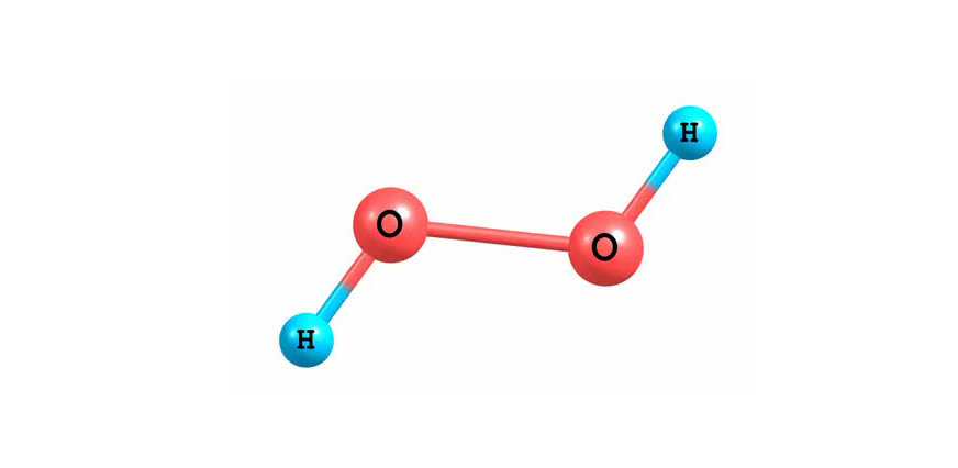 ساختار مولکولی آب اکسیژنه