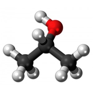 ساختار مولکولی ایزو پروپیل الکل