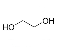 ساختار شیمیایی دو بعدی مونو اتیلن گلیکول